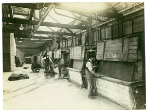 Cloth Milling Department, Long Meadow Mill, 1923 by English Photographer